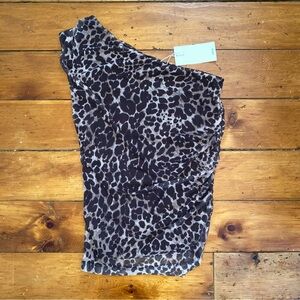 Mango Cheetah Print Top